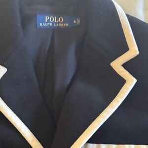 Ralph Lauren Black Blazer with Cream Trim